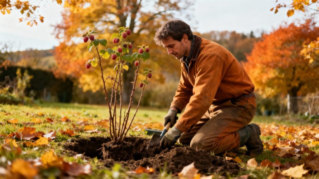 planter framboisier