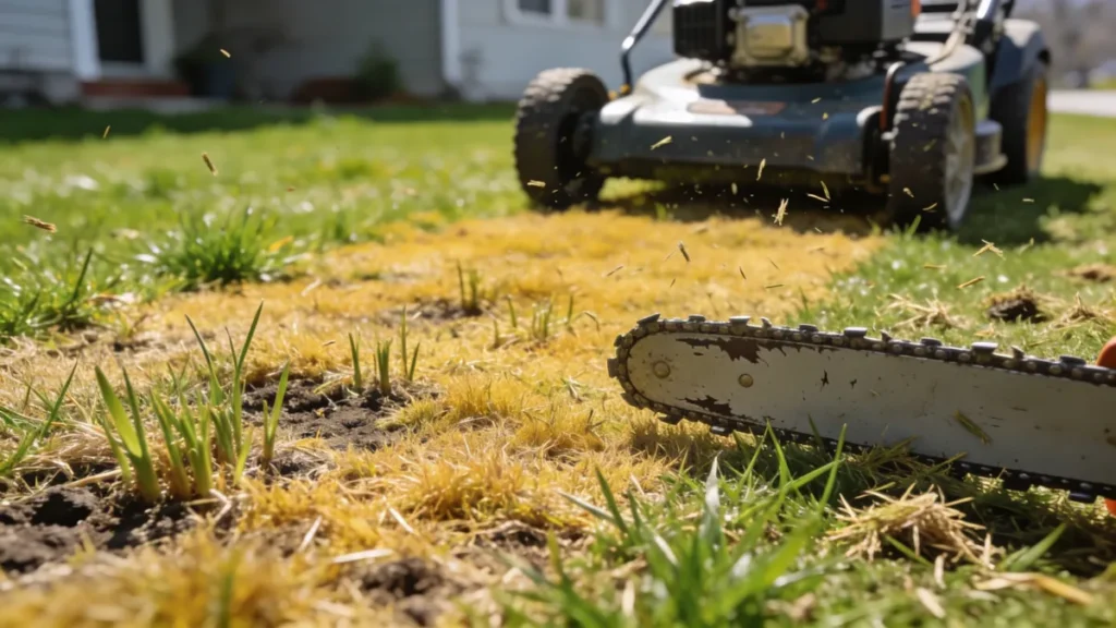 Cette erreur de tonte tue 90% des gazons au printemps (et personne n’en parle)